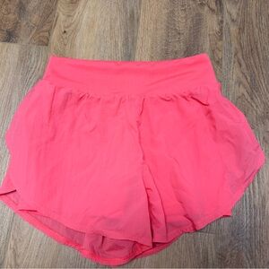 All in Motion Coral Pink Running Shorts Double Lined Women’s Small